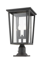 Seoul 2-Light Outdoor Pier Mounted Fixture - Lamps Expo