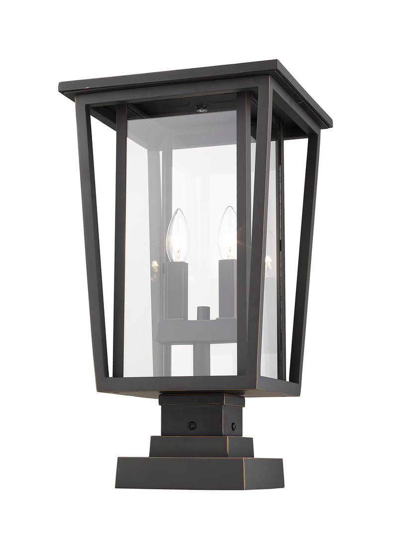 Seoul 2-Light Outdoor Pier Mounted Fixture - Lamps Expo