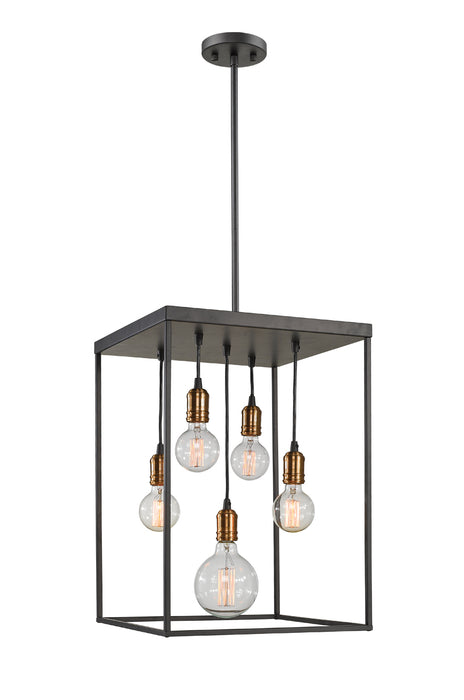 Troubadour 5-Light Pendant in Bronze - Lamps Expo