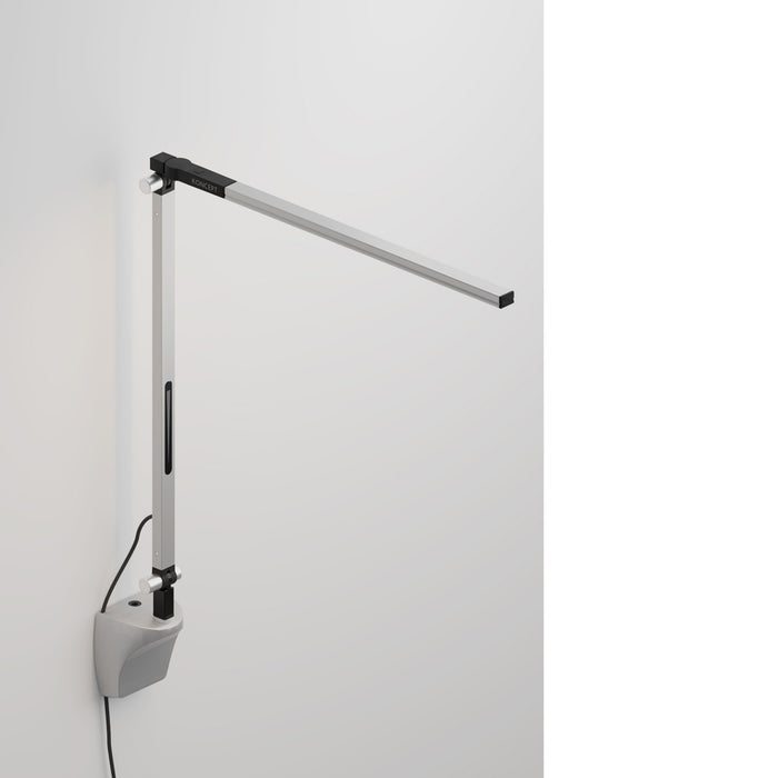 Z-Bar Solo mini Desk Lamp with wall mount (Warm Light; Silver)