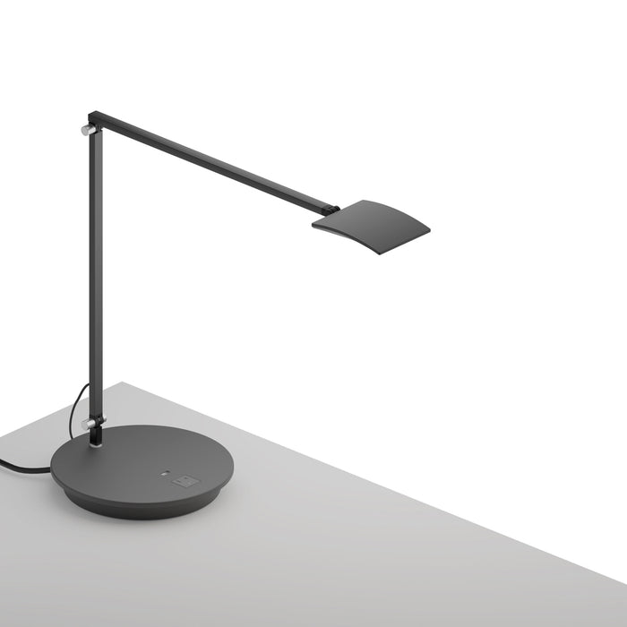 Mosso Pro Desk Lamp with power base (USB and AC outlets) (Metallic Black)