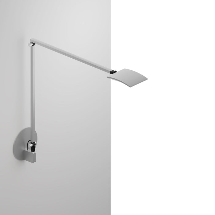 Mosso Pro Desk Lamp with hardwired wall mount (Silver)