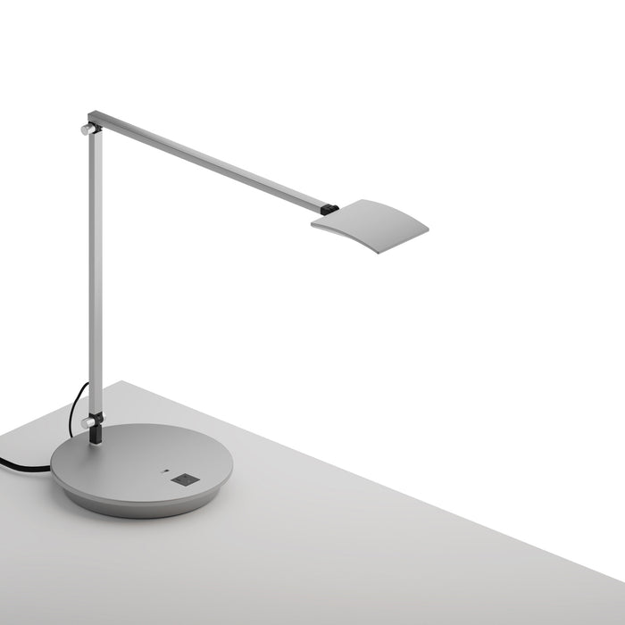 Mosso Pro Desk Lamp with power base (USB and AC outlets) (Silver)