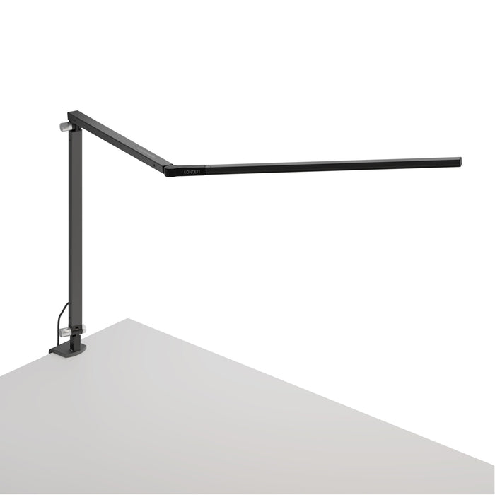 Z-Bar Desk Lamp with one-piece desk clamp (Warm Light; Metallic Black)