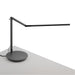 Z-Bar Desk Lamp with power base (USB and AC outlets) (Warm Light, Metallic Black)