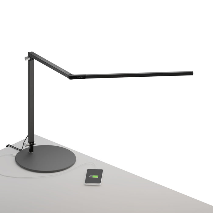 Z-bar Desk Lamp with USB base (Warm Light, Metallic Black)
