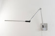 Z-Bar Desk Lamp with hardwire wall mount (Warm Light, Silver)
