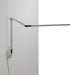 Z-Bar Desk Lamp with wall mount (Warm Light; Silver)