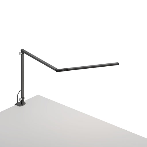 Z-Bar mini Desk Lamp with one-piece desk clamp (Warm Light; Metallic Black)