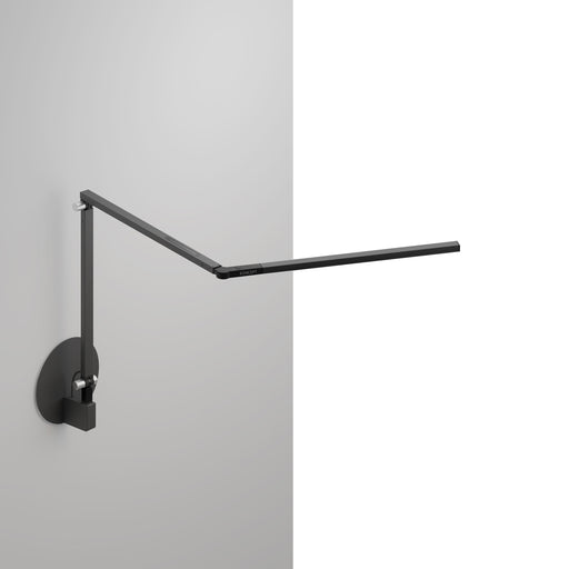Z-Bar mini Desk Lamp with hardwire wall mount (Warm Light; Metallic Black)