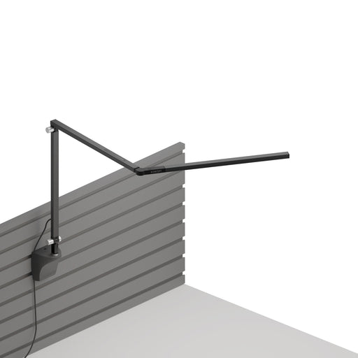 Z-Bar mini Desk Lamp with Metallic Black slatwall mount (Warm Light; Metallic Black)