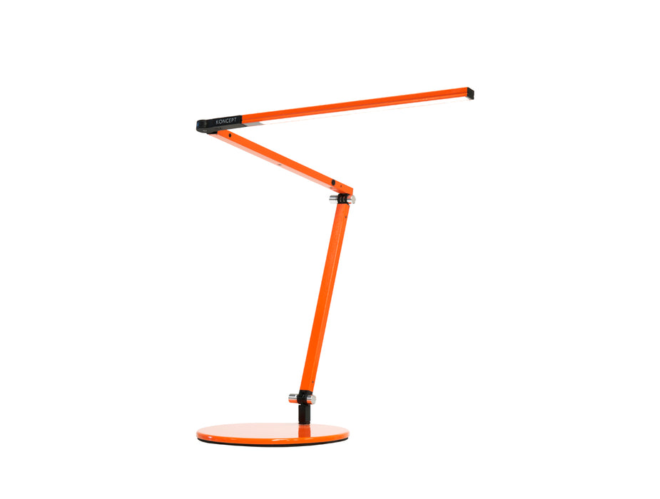 Z-Bar mini Desk Lamp with base (Warm Light; Orange)