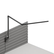 Z-Bar slim Desk Lamp with slatwall mount (Warm Light; Metallic Black)