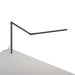 Z-Bar slim Desk Lamp with through-table mount (Warm Light; Metallic Black)