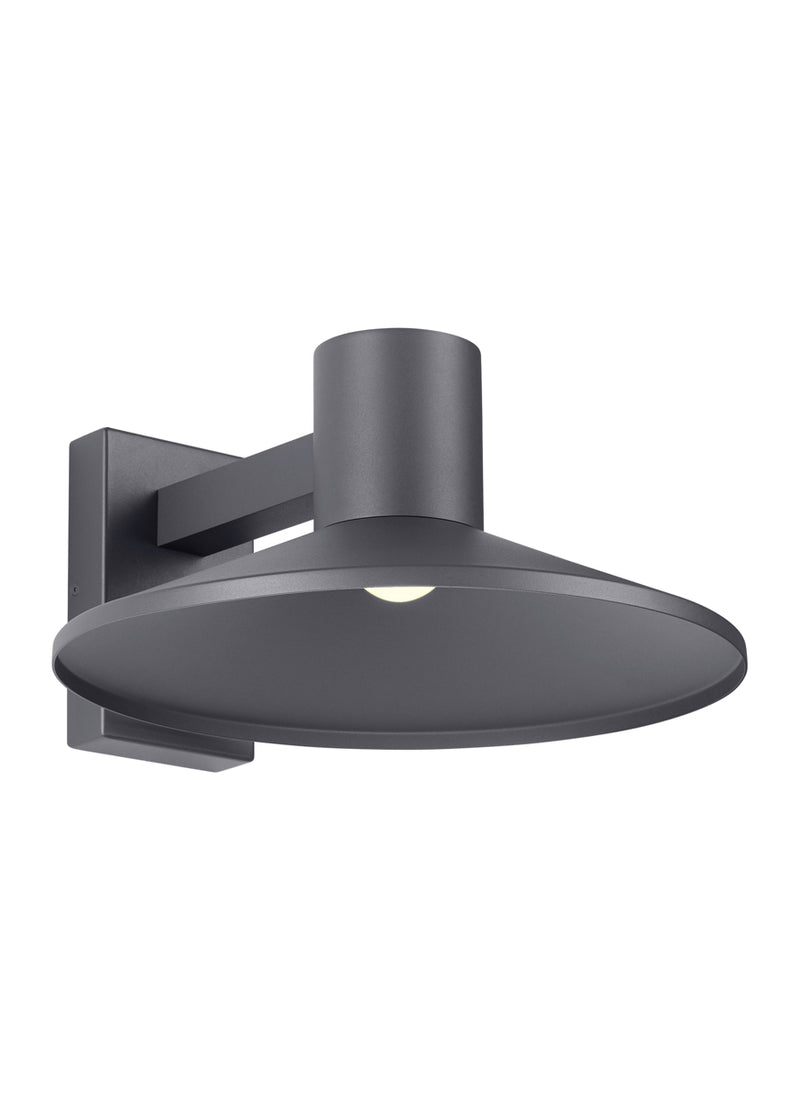Ash 16" Outdoor Wall Sconce in Charcoal