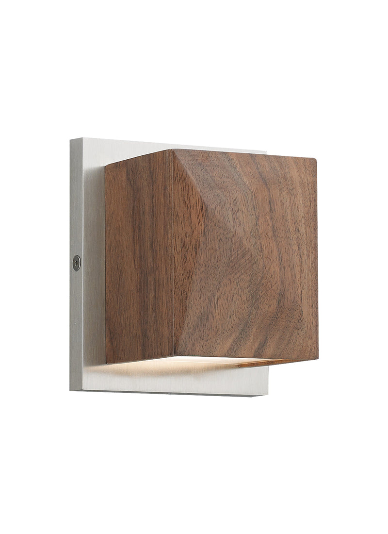 Cafe Wall in Walnut/Satin Nickel
