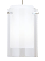 Echo Large Pendant in Satin Nickel