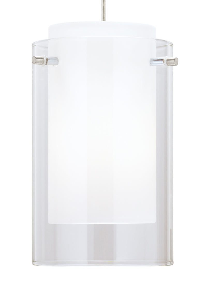 Echo Large Pendant in Satin Nickel