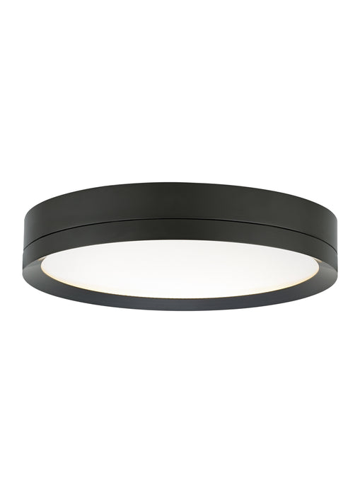 Finch Round Flush Mount in Plated Brass