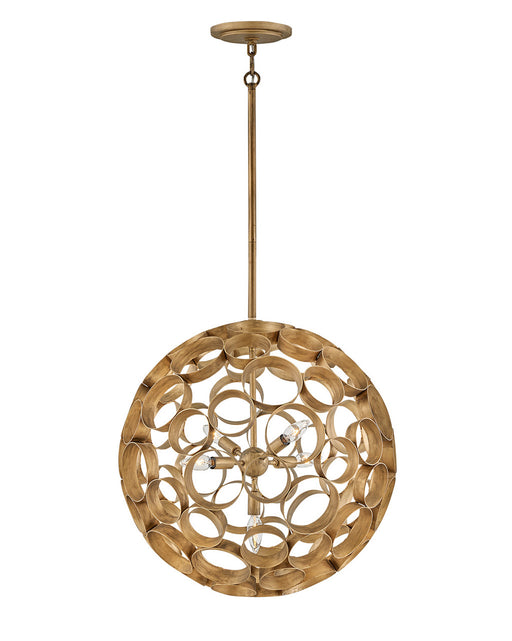 Centric Medium Orb Pendant in Burnished Gold - Lamps Expo