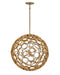 Centric Large Orb Pendant in Burnished Gold - Lamps Expo
