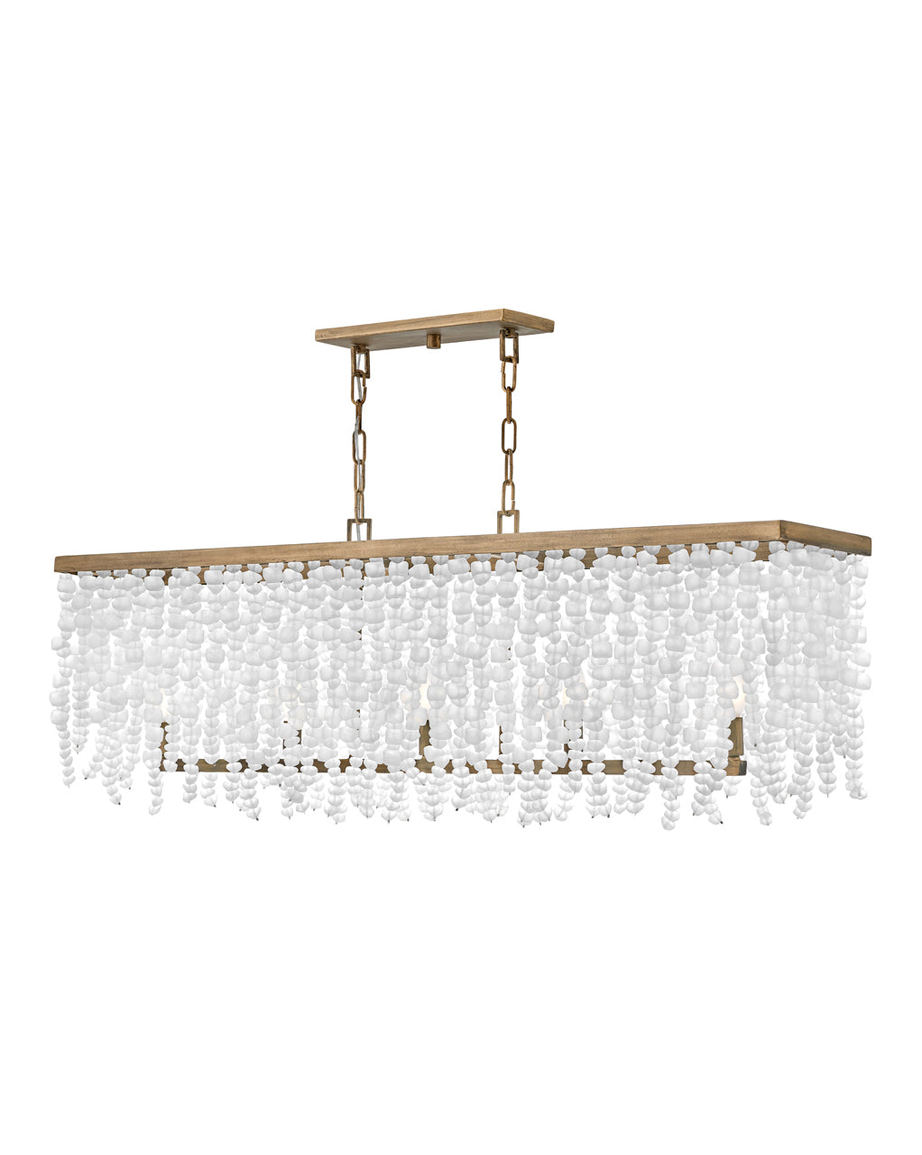 Dune Five Light Linear Chandelier in Burnished Gold - Lamps Expo