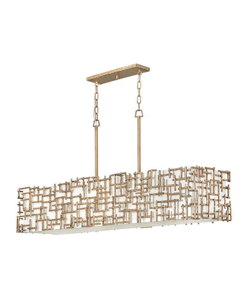 Farrah Eight Light Linear Chandelier - Lamps Expo