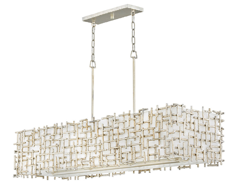 Farrah Eight Light Linear Chandelier - Lamps Expo