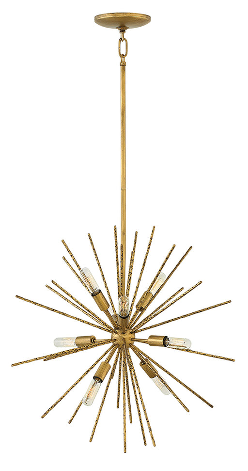 Tryst Small Orb Pendant in Burnished Gold - Lamps Expo