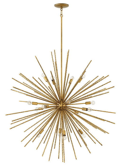 Tryst Large Orb Pendant in Burnished Gold - Lamps Expo