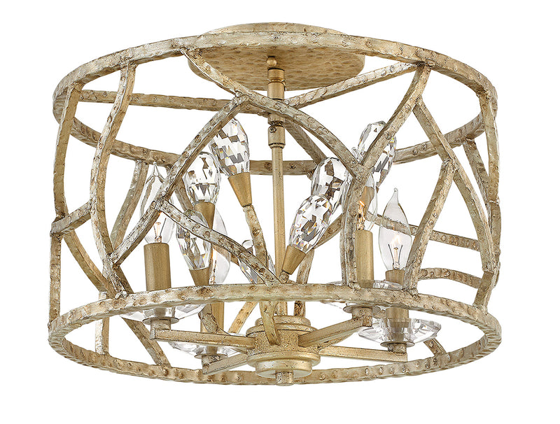Eve Medium Flush Mount in Champagne Gold - Lamps Expo