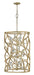 Eve Large Open Frame Drum in Champagne Gold - Lamps Expo