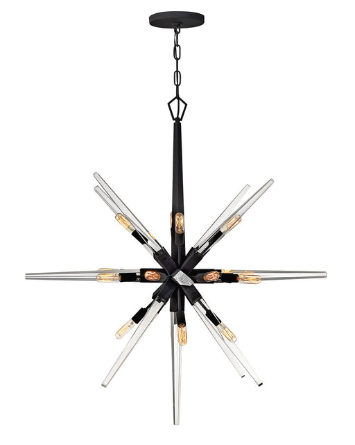 Ariel Large Orb Pendant in Black - Lamps Expo