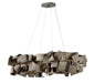 Delfina Six Light Linear Chandelier - Lamps Expo
