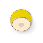Gravy Wall Sconce - Chrome body, Matte Yellow plates - Plug-in