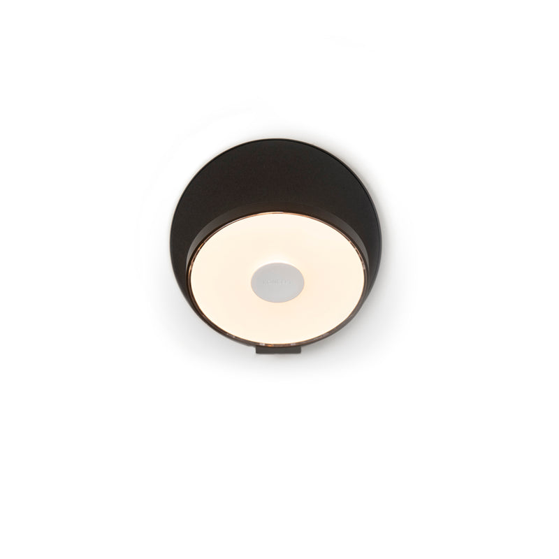 Gravy Wall Sconce - Metallic Black body, Metallic Black plates - Plug-in