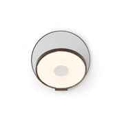 Gravy Wall Sconce - Metallic Black body, Silver plates - Plug-in
