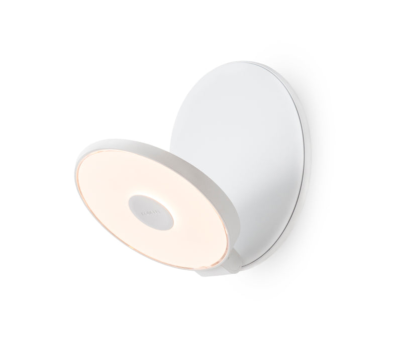 Gravy Wall Sconce - Matte White Body, Matte White plates - Plug-in