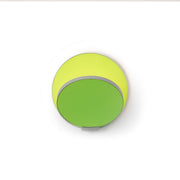 Gravy Wall Sconce - Silver body, Matte Green plates - Plug-in