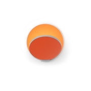 Gravy Wall Sconce - Silver body, Matte Orange plates - Plug-in