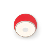 Gravy Wall Sconce - Silver body, Matte Red plates - Plug-in