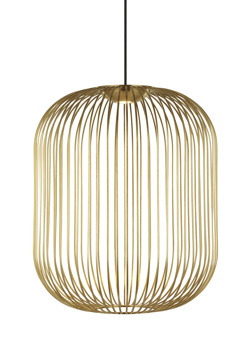 Kai 2 Pendant in Plated Brass