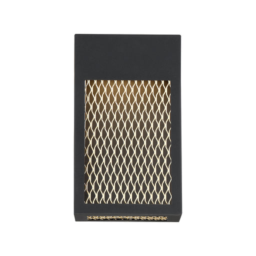 Coop 1-Light Wall Sconce in Sand Black&Gold Painted