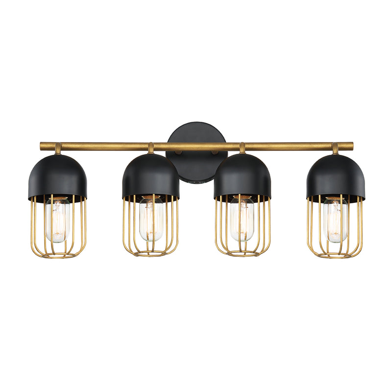 Palmerston 4-Light Bath & Vanity in Black