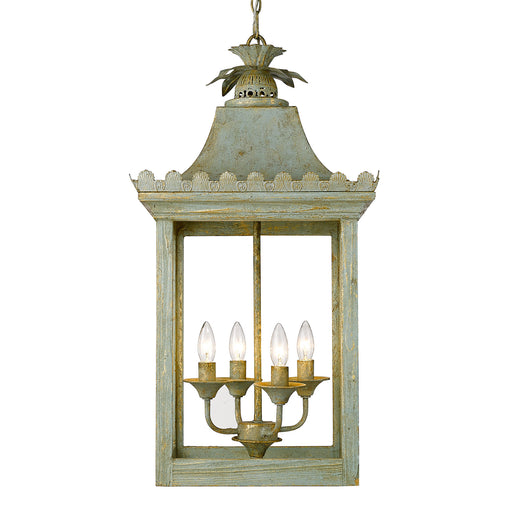 Finley 4-Light Pendant in Vintage Sage - Lamps Expo
