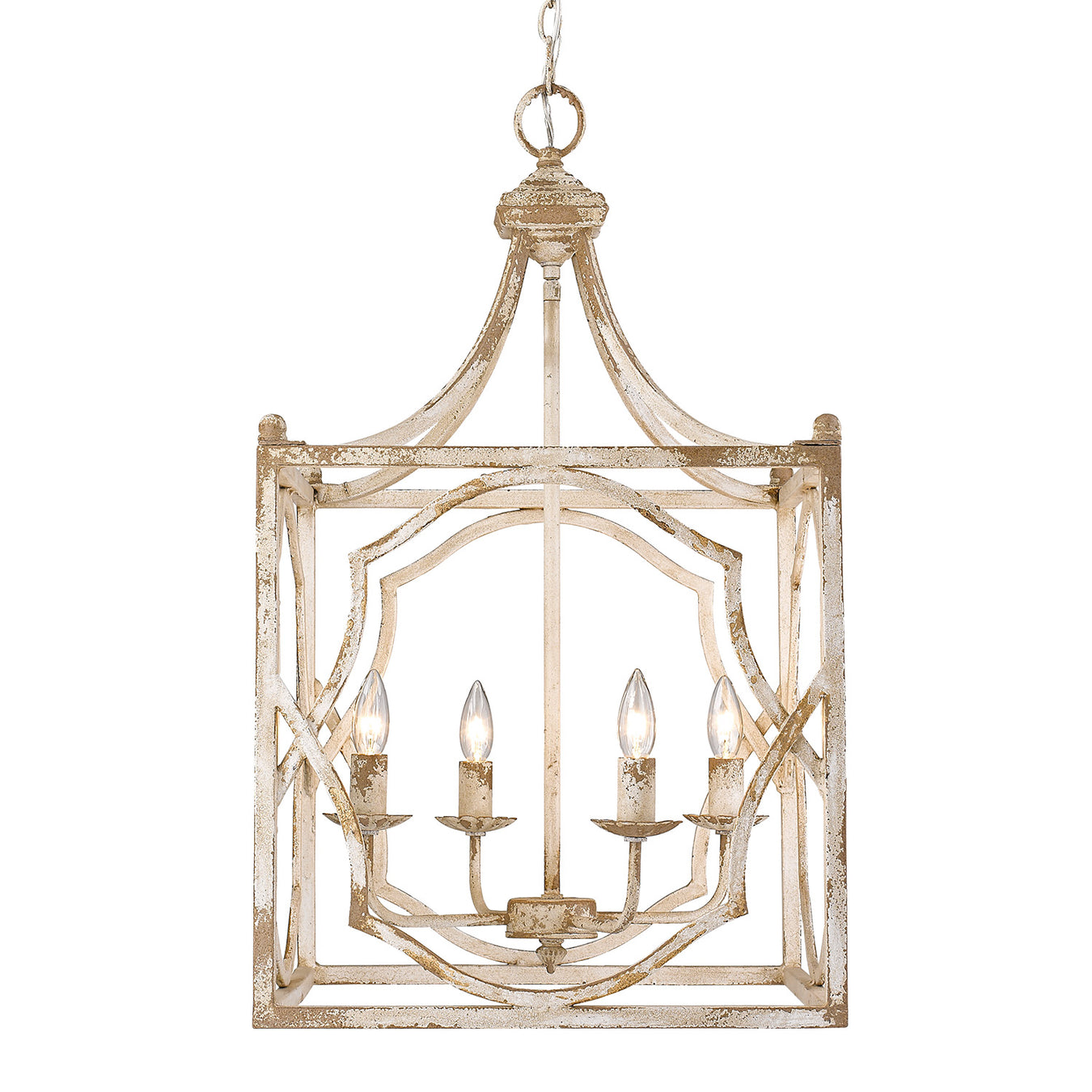Laurent 4-Light Pendant in Antique Ivory - Lamps Expo