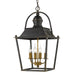 Christoff 4-Light Pendant in Antique Black - Lamps Expo