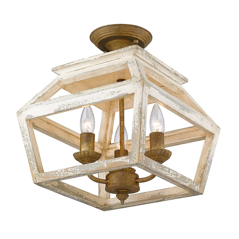Haiden Semi-Flush in Burnished Chestnut - Lamps Expo