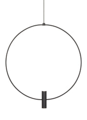 Mini Layla 18" Pendant in Nightshade Black