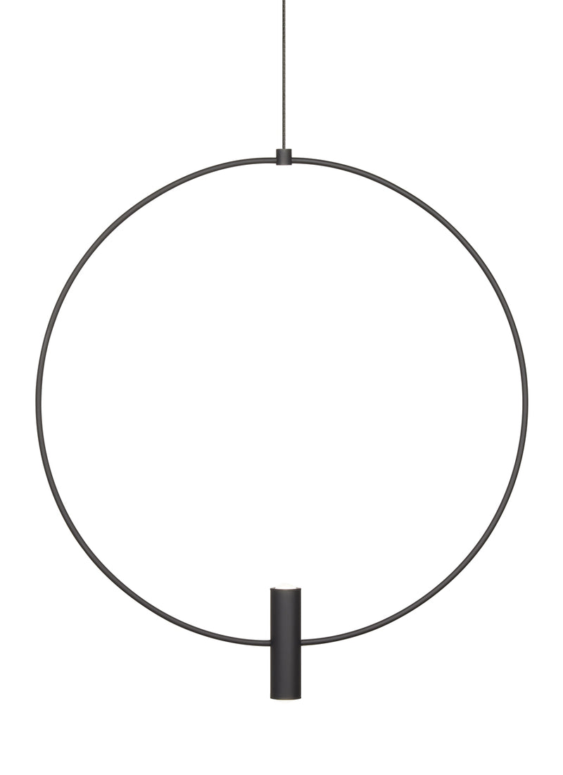 Mini Layla 18" Pendant in Nightshade Black